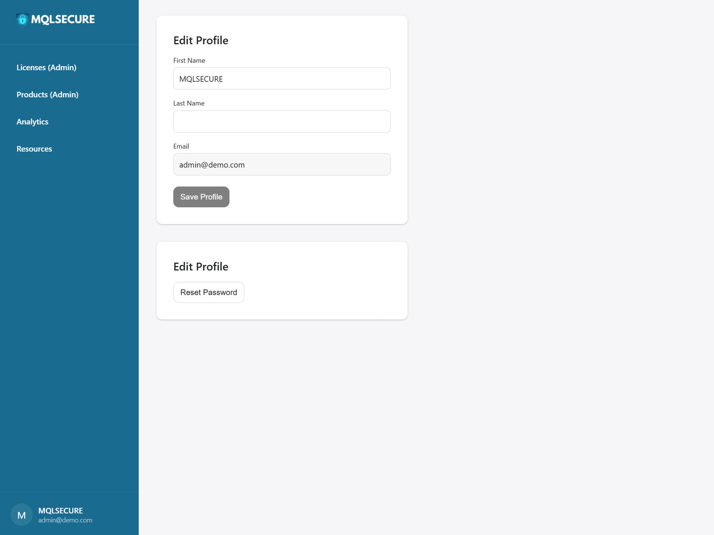 MQLSecure Remote Licensing System